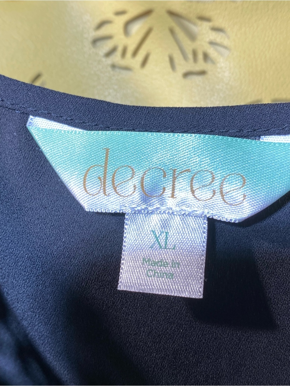 Decree Black Lace-Trim Cold Shoulder Top - Picture 4 of 10